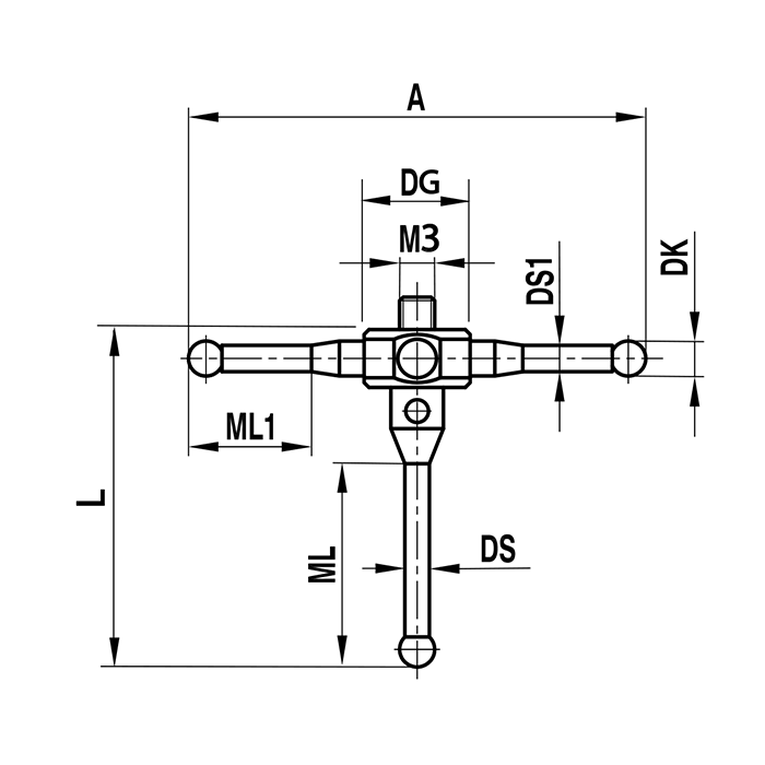 Trzpień gwiazdowy ITP (M3/L21/D2)