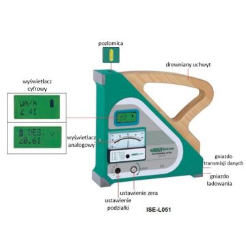 Poziomica elektroniczna Insize 0,005 mm/m (inklinometr)