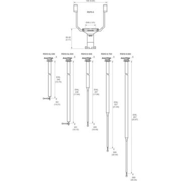 Zestaw obsadki trzpienia RSH3-6-700 (do REVO) - System 3D