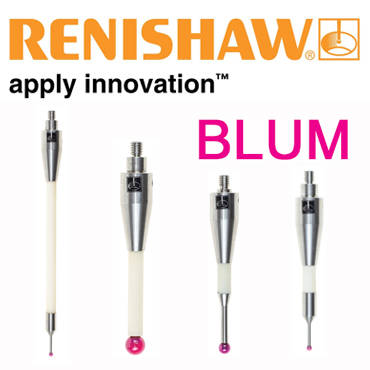 Trzpienie pomiarowe Renishaw dla sond Blum